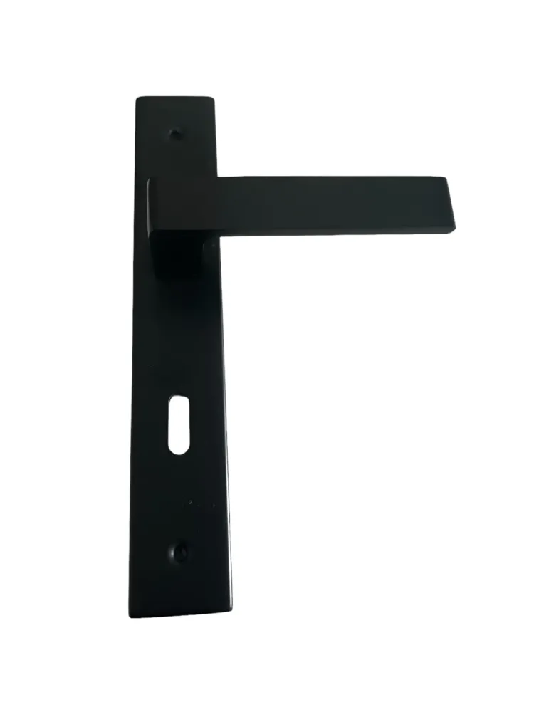 DOOR HANDLE on PLATE art.:A22 with MAT BLACK