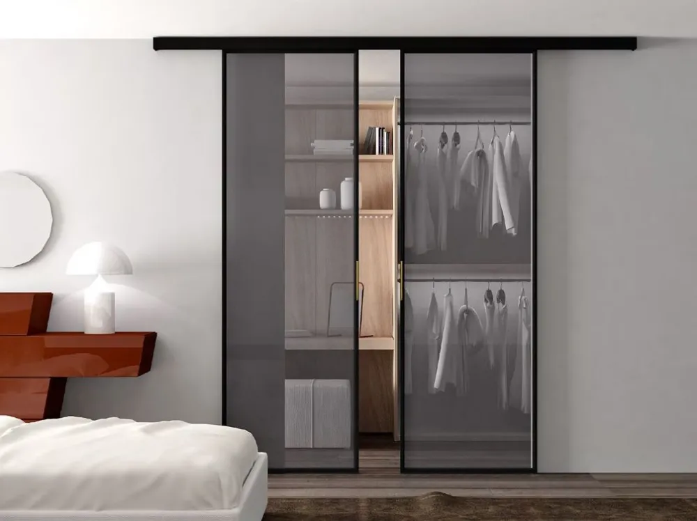 KIT SOFFIO DOOR INCLUDING SLIDING SYSTEM (COMPONENTS ONLY)