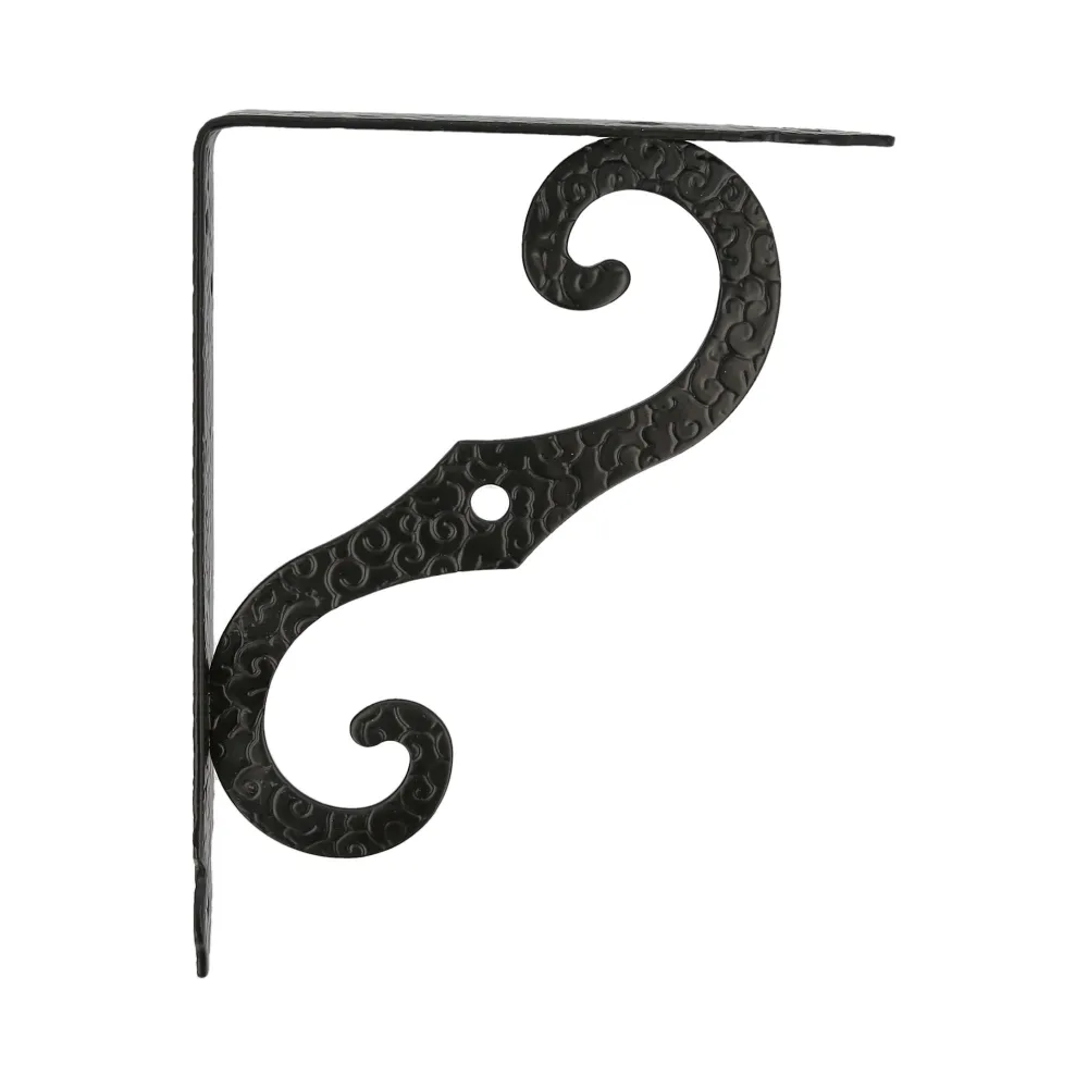 DECORATIVE SHELF BRACKET 150 x 115mm BLACK