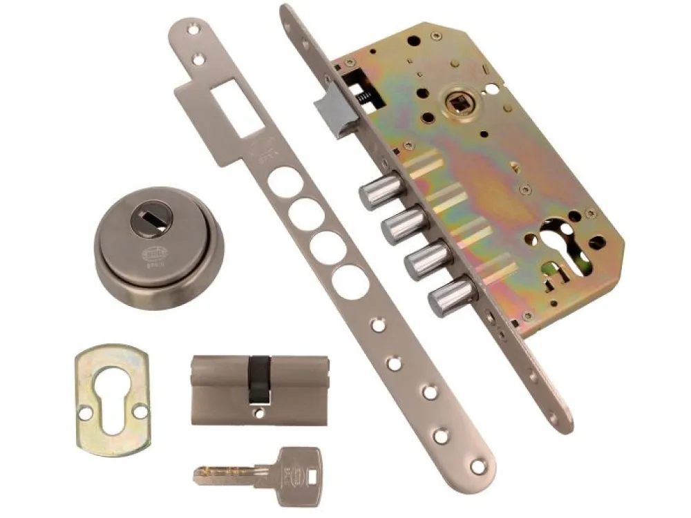 SECURITY DOOR LOCK c/w ESCUTCHEON & CYLINDER 30-30