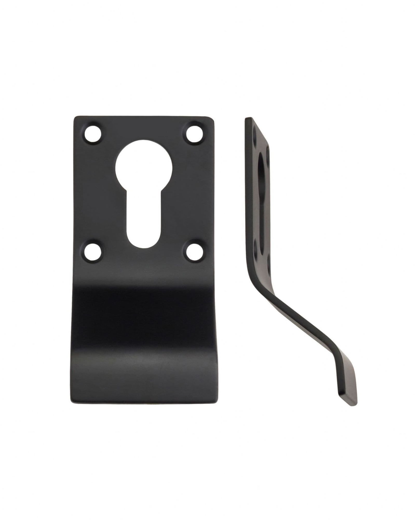 CYLINDER ESCUTCHEON PULL HANDLE BLACK