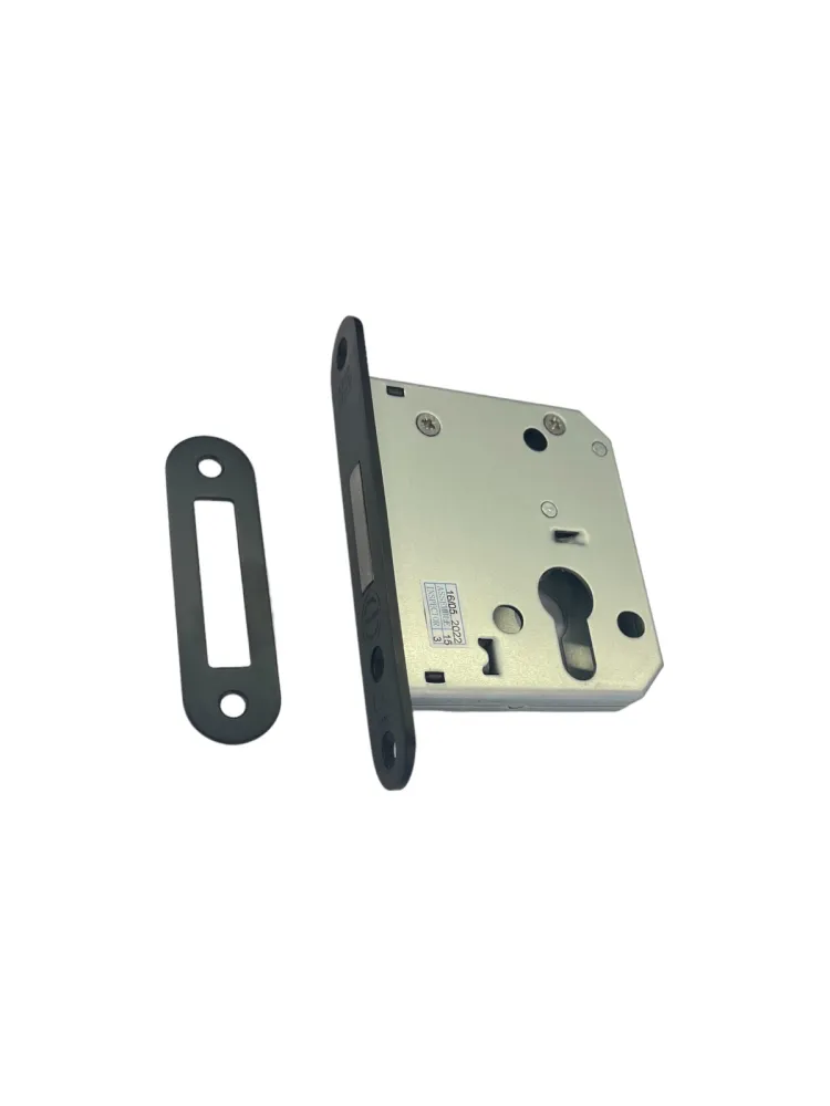 DEAD LOCK - FIRE - 55mm BACKSET - BLACK