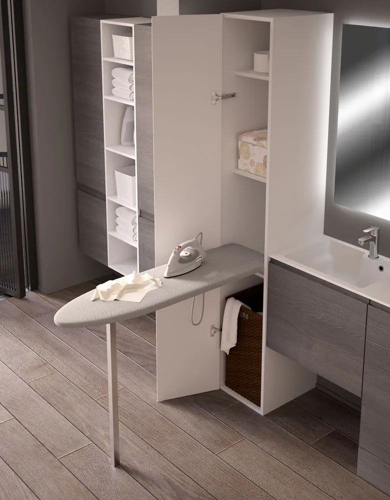 PRUA LIFT – Tilting ironing board with leg