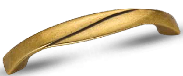CABINET HANDLE art.: Μ1251 128mm MAT BRASS