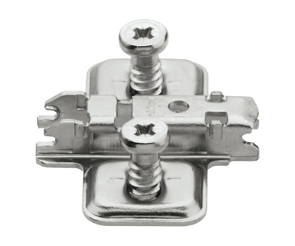 CLIP top - cruciform mounting plate with pre-mounted system screws O 6 mm
