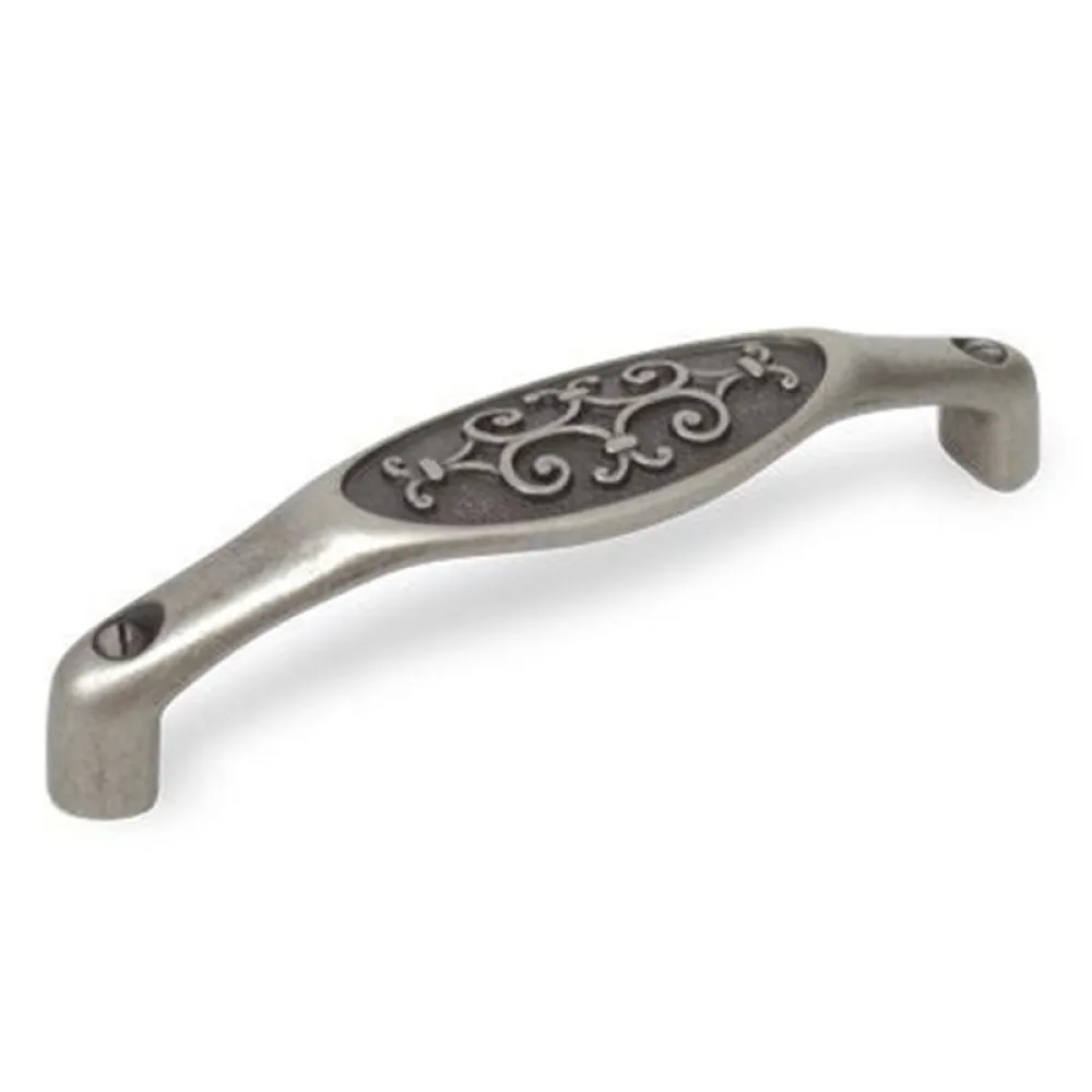 CABINET HANDLE art.:15134 128mm ANTIQUE SILVER