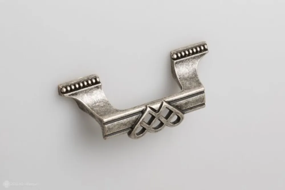 CABINET HANDLE art.:15144 64mm ANTIQUE SILVER