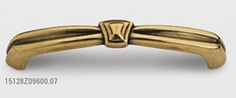 CABINET HANDLE art.:15128 96mm ANTIQUE GOLD