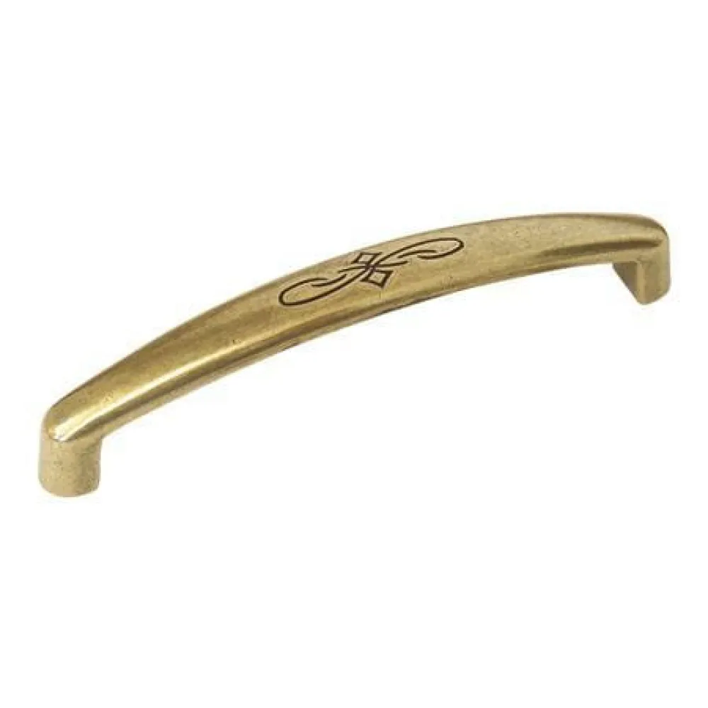 CABINET HANDLE art.:15130 96mm ANTIQUE GOLD