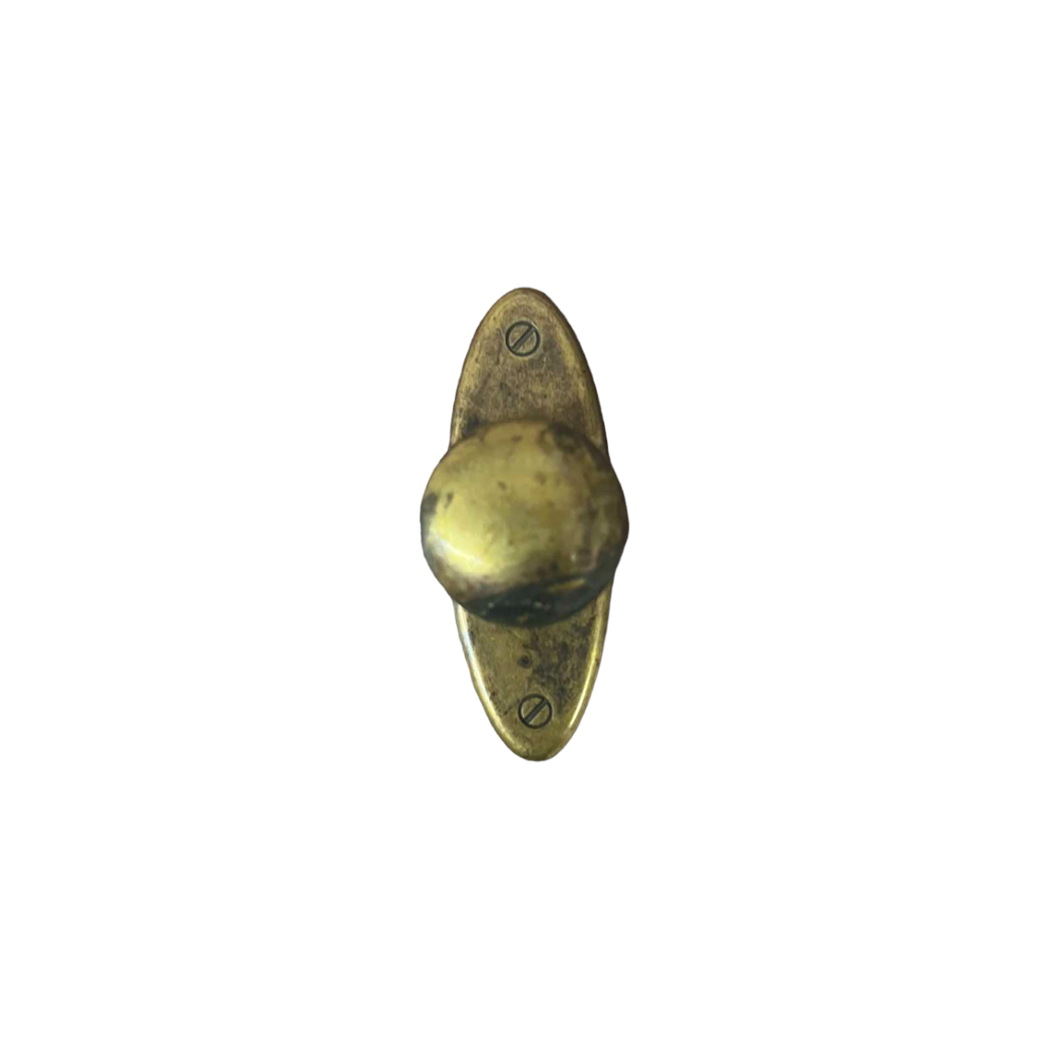 CABINET KNOB on PLATE art.: 25655 ANTIQUE BRASS
