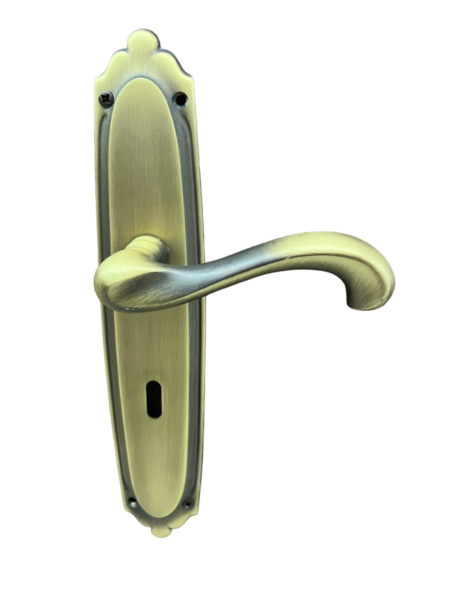 DOOR HANDLE on PLATE art.: 7800 MAT BRASS