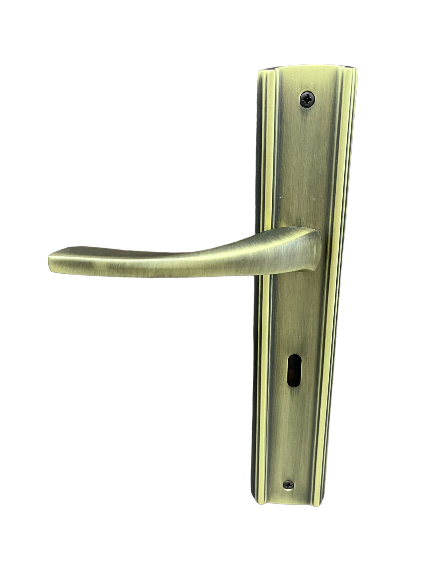 DOOR HANDLE on PLATE art.: 891A MAT BRASS