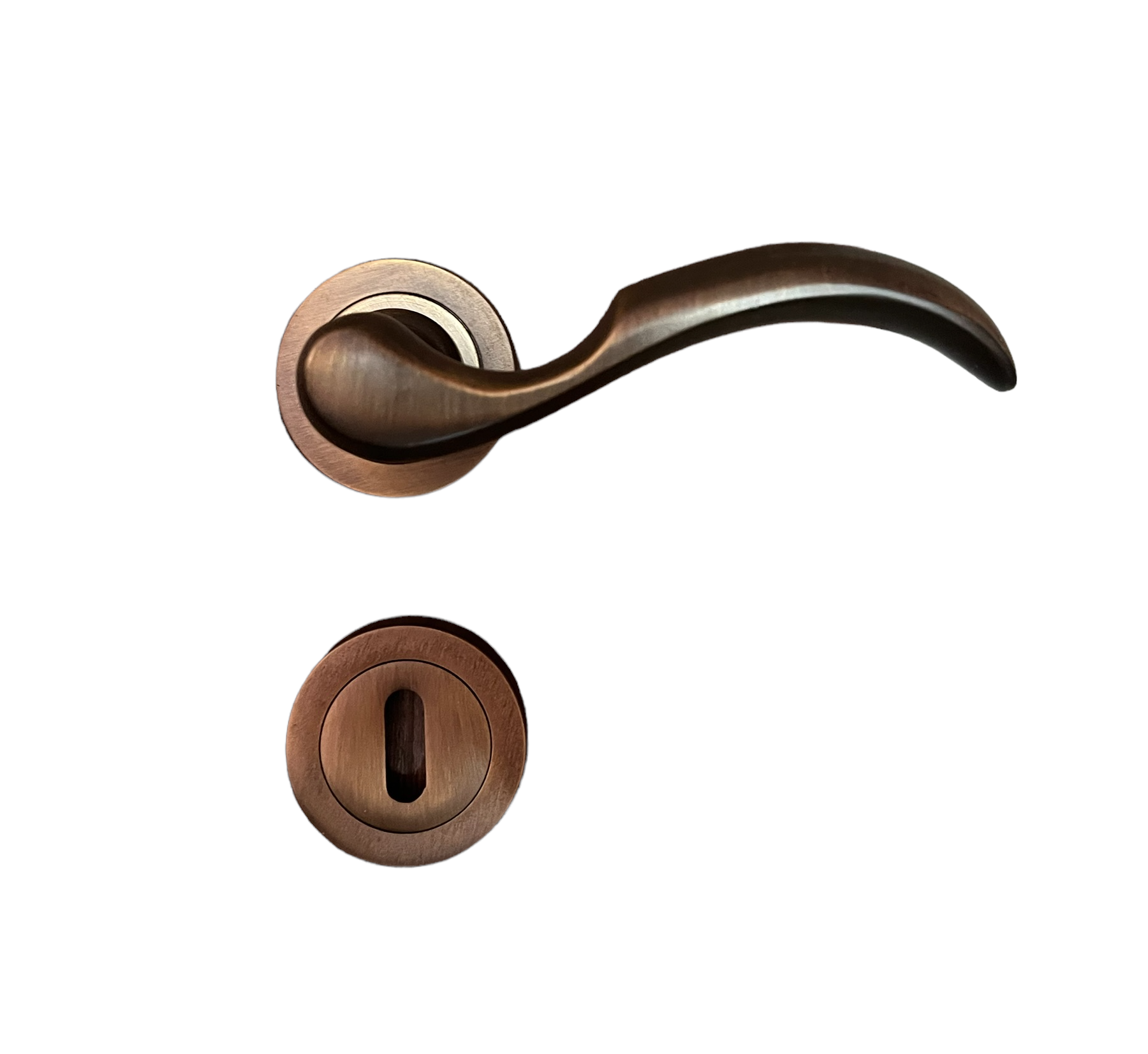 DOOR HANDLE COBA art.: 2041-P BRASS MAT