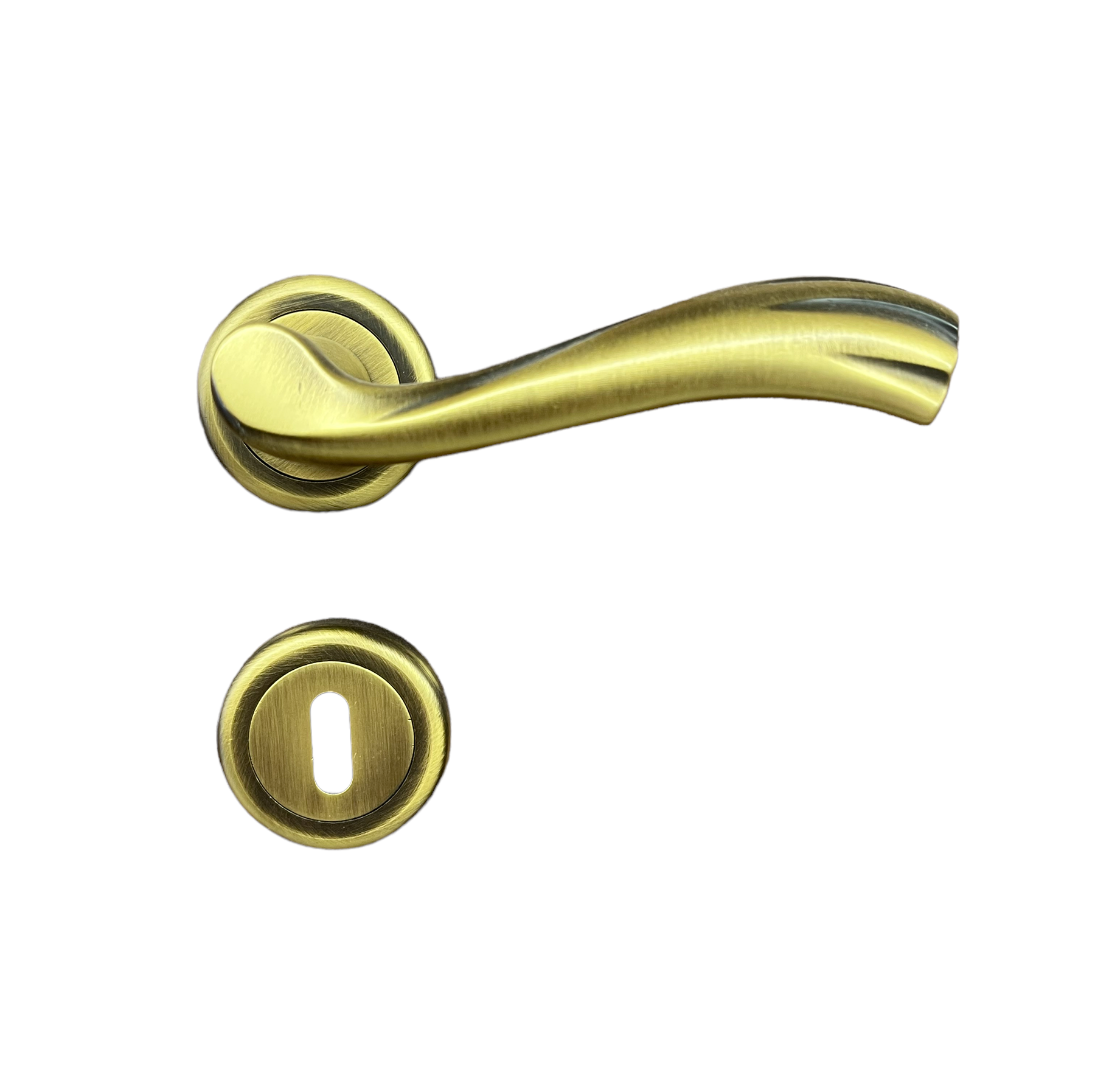 DOOR HANDLE COBA art.: 460-P BRASS MAT