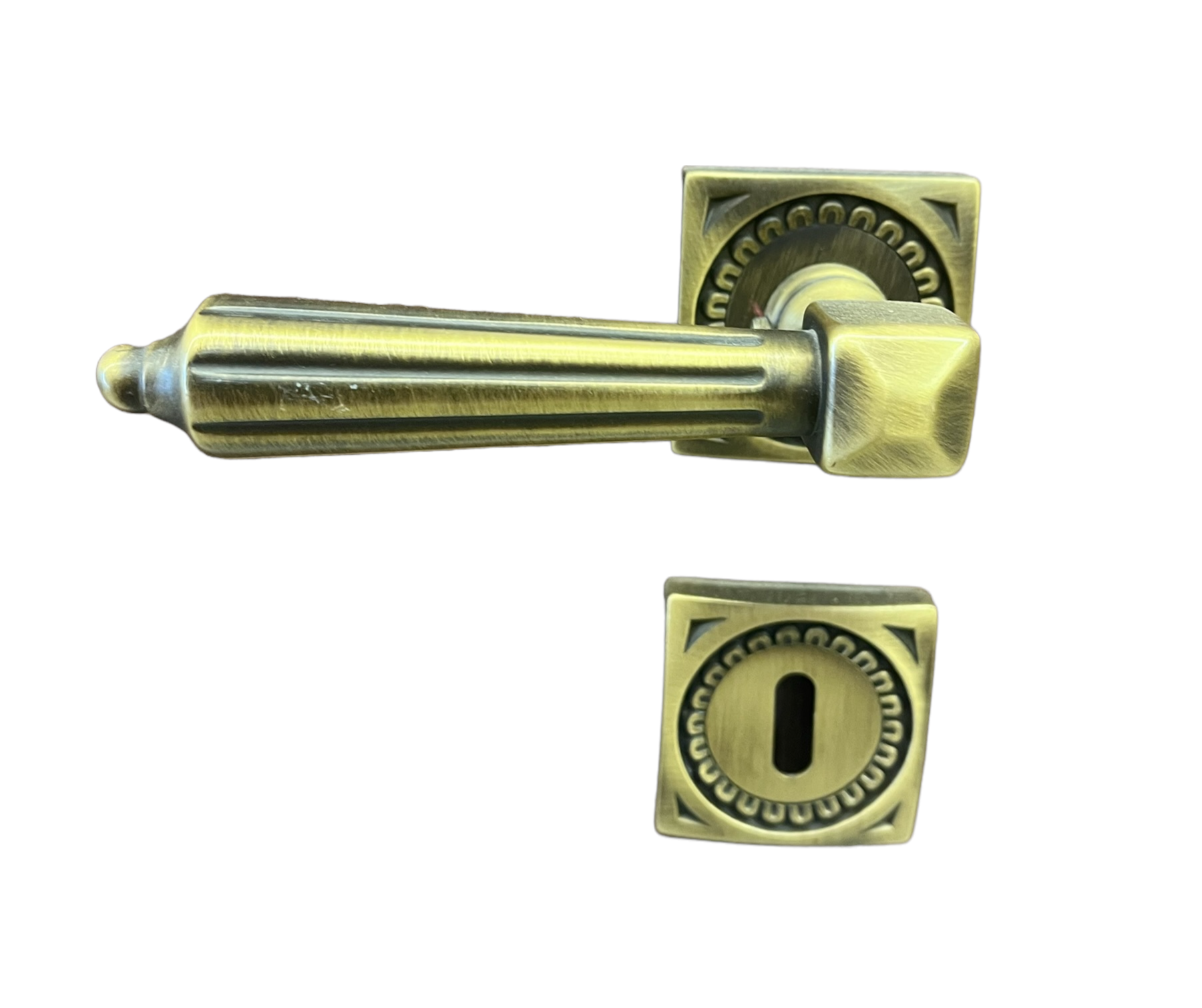 DOOR HANDLE COBA art.: 640-C BRASS MAT
