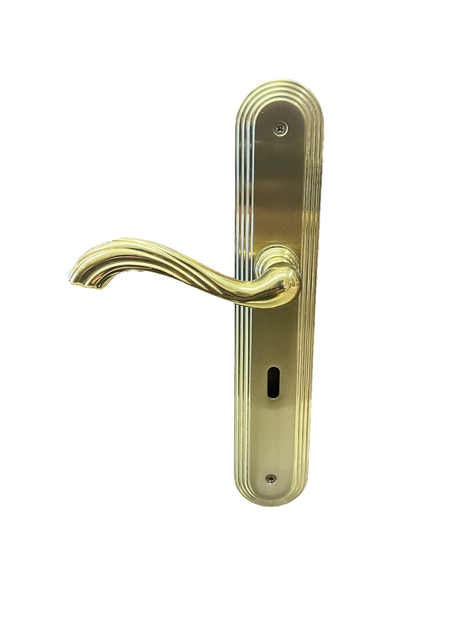 DOOR HANDLE ON PLATE COBA art.: 4750 GOLD