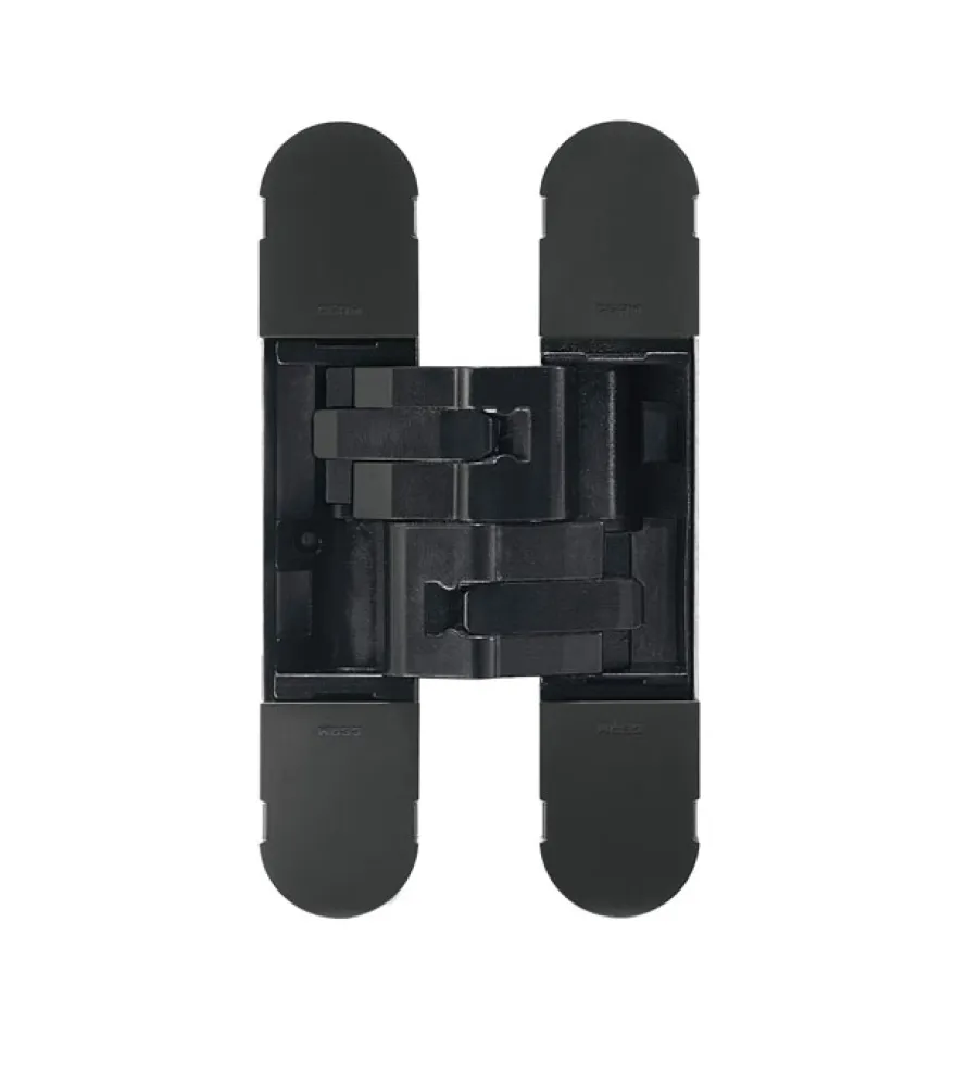 ADJ. INVISIBLE HINGE art.:1131 160X32MM BLACK