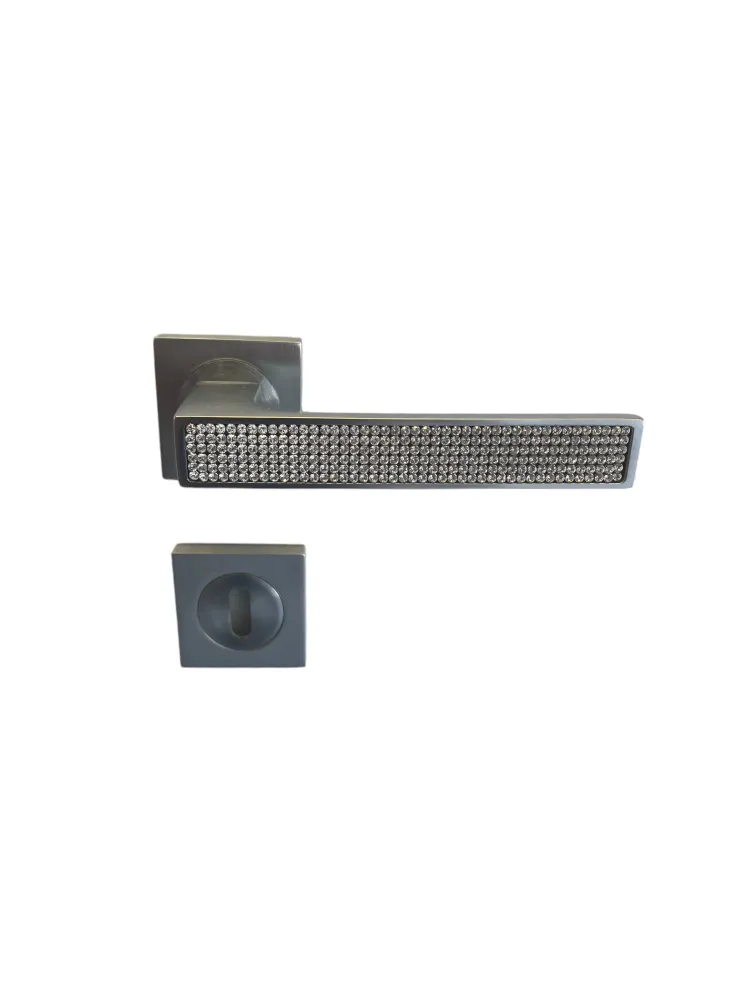 DOOR HANDLE - ZEN MESH - CROMO MAT / with Swarovski® crystals