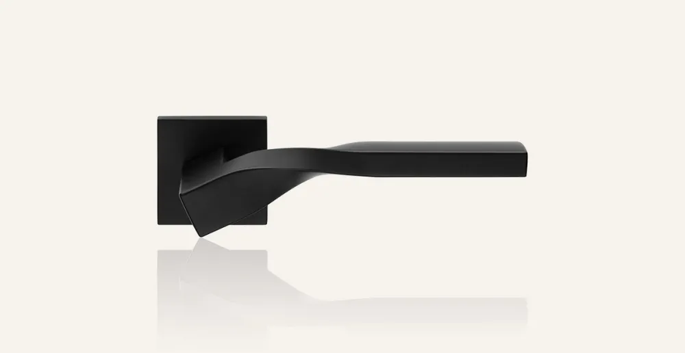 DOOR HANDLE - TWIST - BLACK MAT