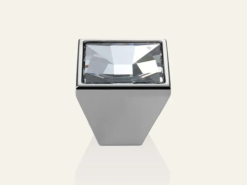 CABINET KNOB - MIRROR CRYSTAL - CHROME