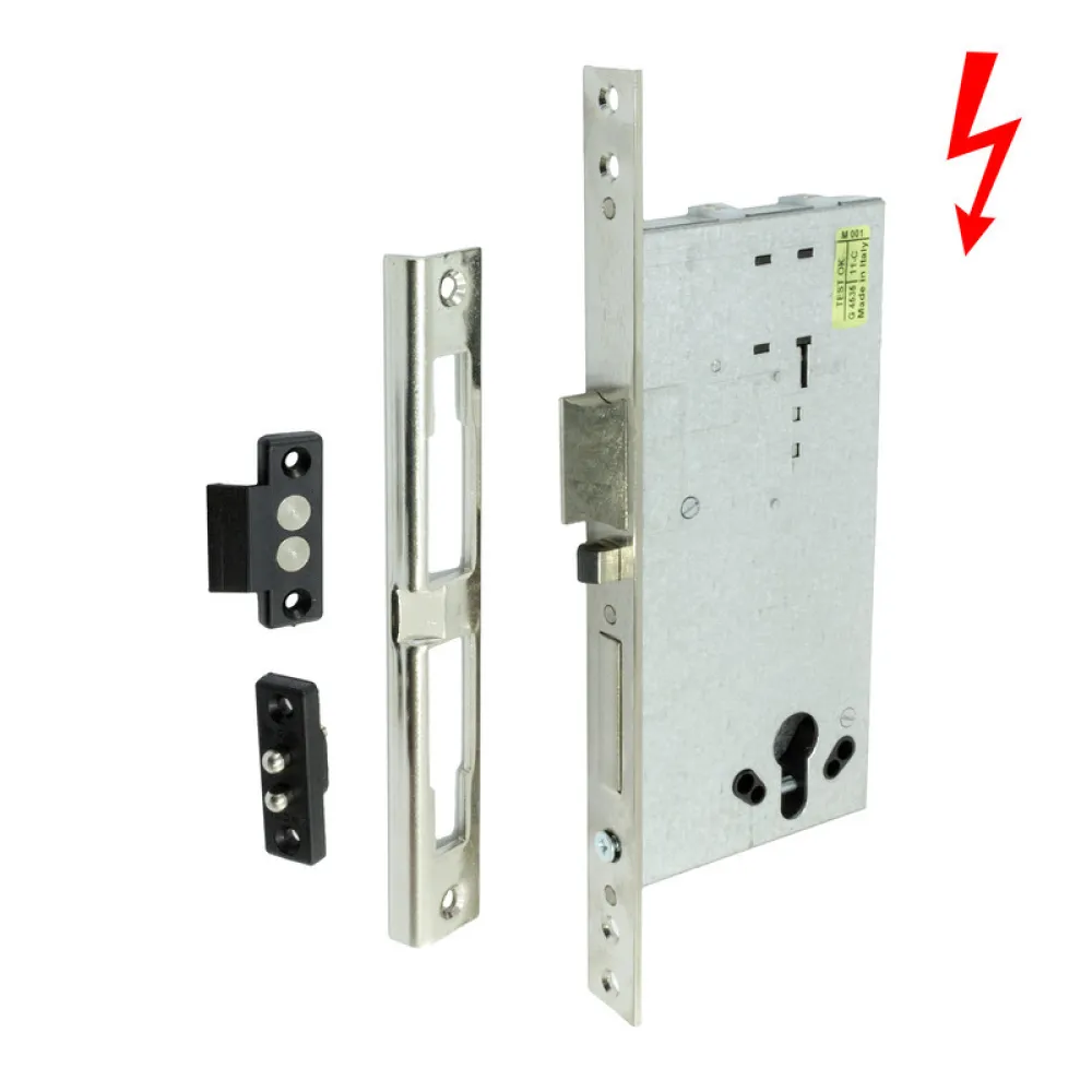 ELECTRIC MORTISE LOCK CISA art.: 12015 / 50mm NICKEL