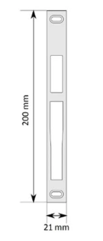STRIKE PLATE FOR SWING BOLT LOCK