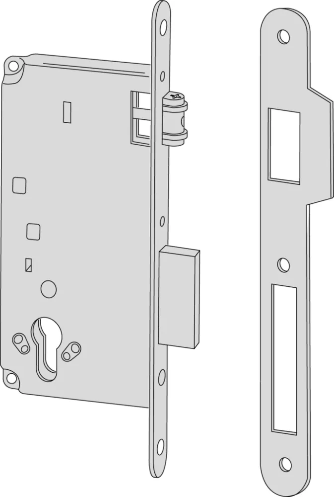 ROLLER BOLT LOCK CISA 50mm St.St.