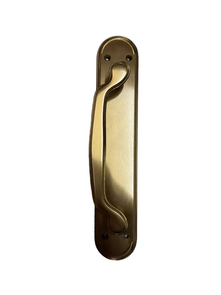 PULL HANDLE ON PLATE art.: 354 GOLD MAT
