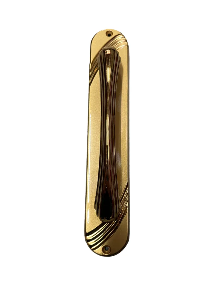 PULL HANDLE ON PLATE art.: 417 ORO GRAFILADO