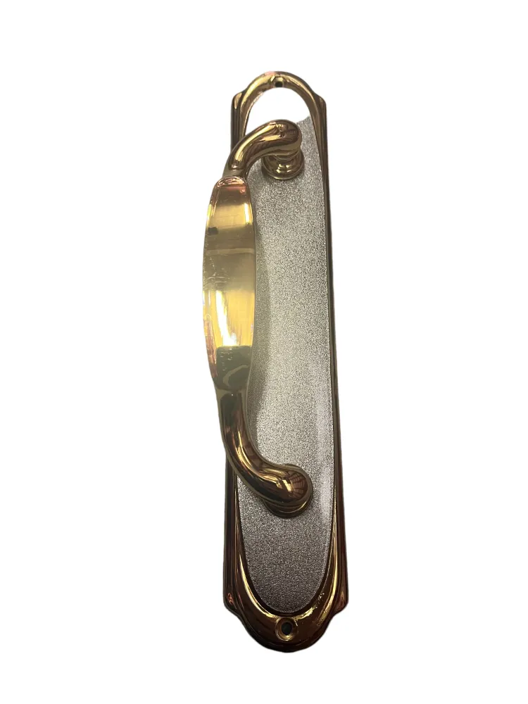 PULL HANDLE ON PLATE art.: 341 GOLD / SILVER
