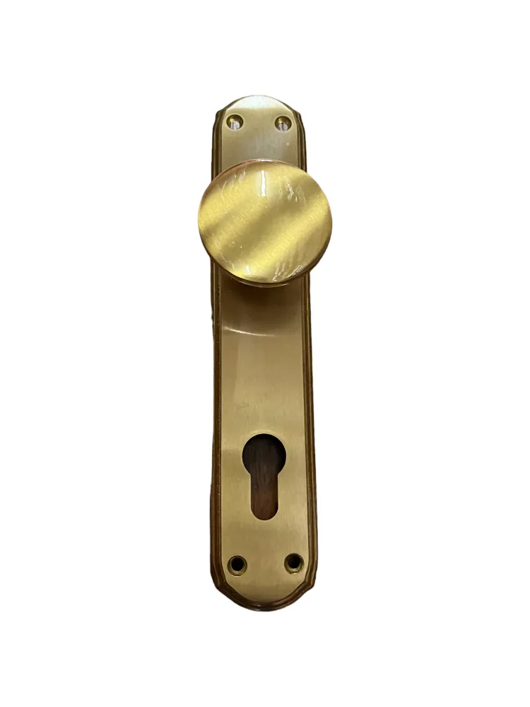 DOOR KNOB ON PLATE art.: 311 GOLD MAT