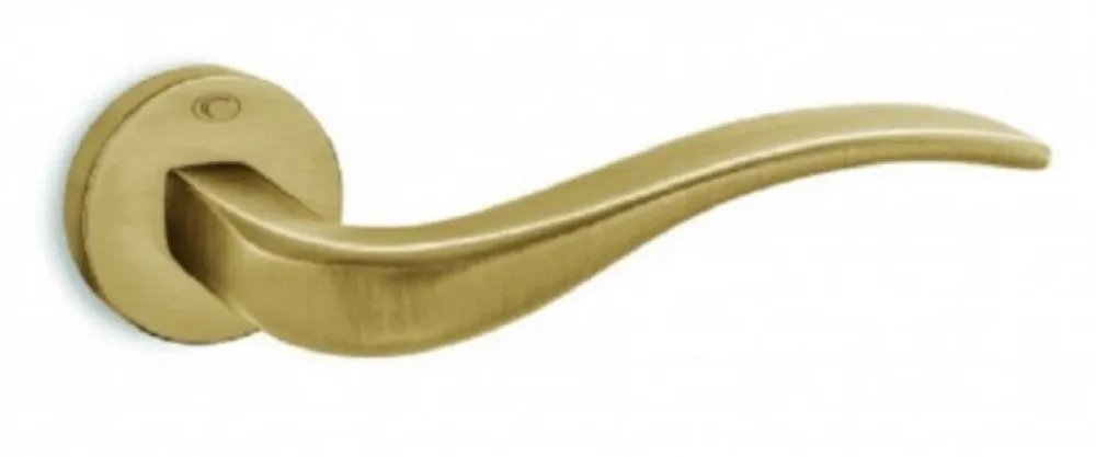 DOOR HANDLE set CONVEX art.: 1625 MAT BRASS (MAT GOLD)