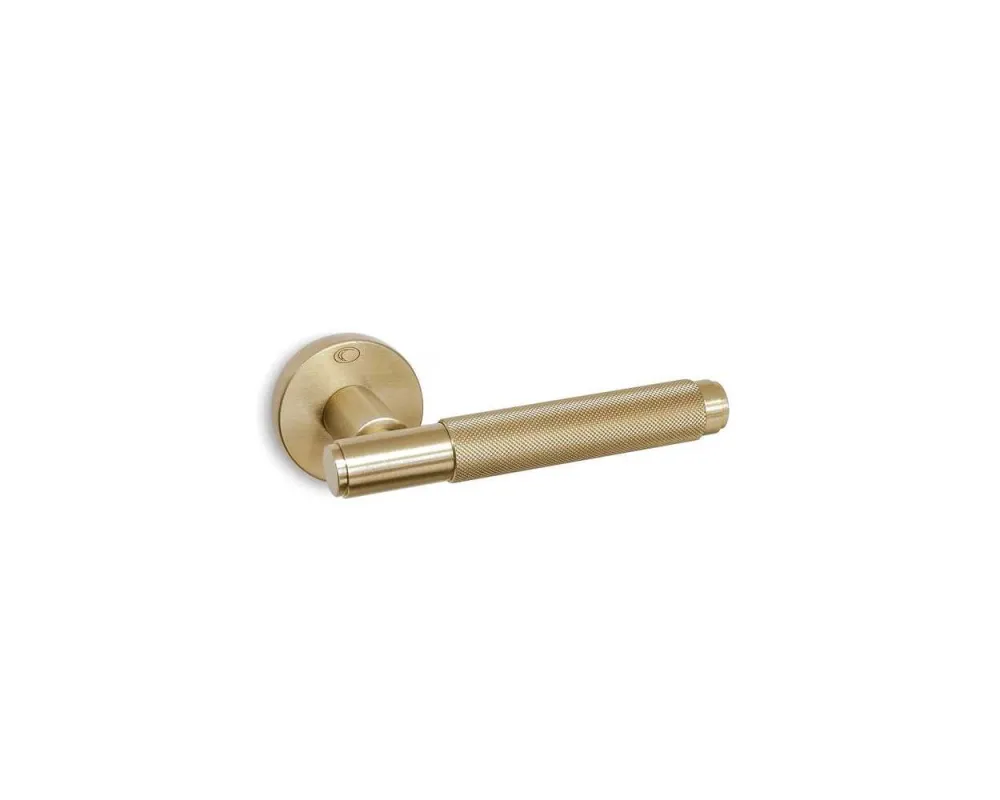 DOOR HANDLE set CONVEX art.: 1745 with INDICATOR MAT ORO