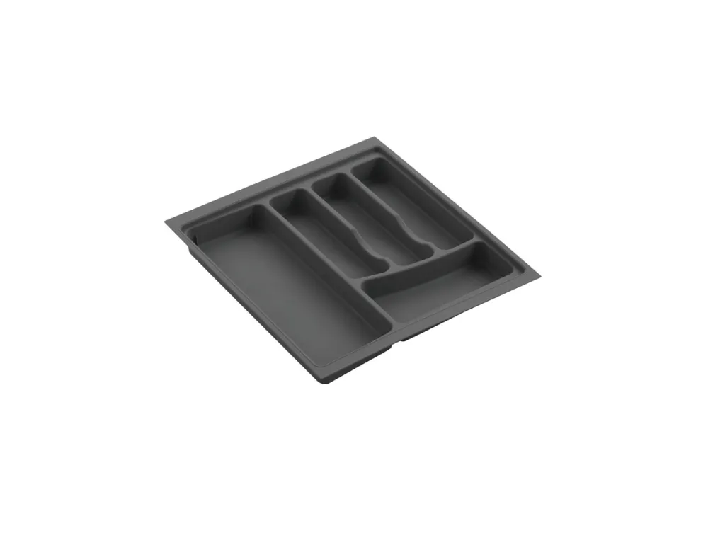 PLASTIC CULTERY TRAY SKY 414X473 DARK GREY