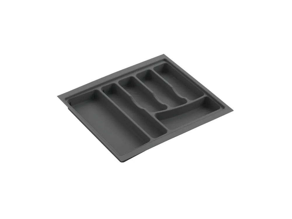 PLASTIC CULTERY TRAY SKY 514X473 DARK GREY