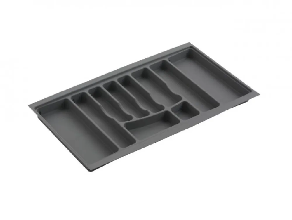 PLASTIC CULTERY TRAY SKY 814X473 DARK GREY