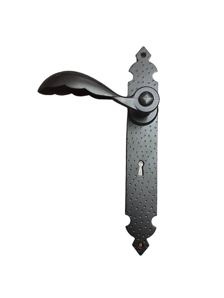 DOOR HANDLE on PLATE art.: 270/104 BLACK