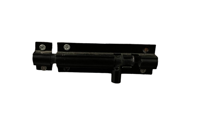 ALUMINIUM BARREL BOLT 75X25mm BLACK