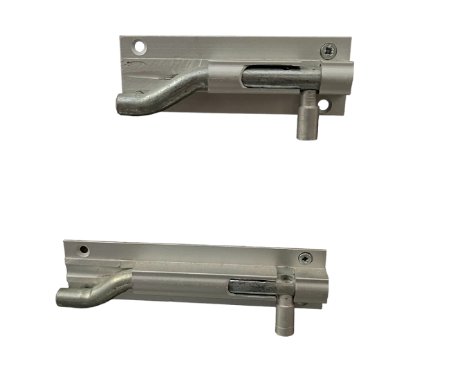 ALUMINIUM NECKED BARREL BOLT 100X25mm