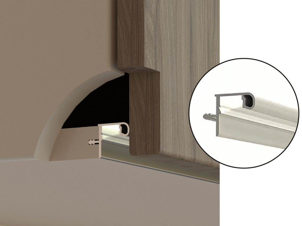 LED GOLA PROFILE FOR WALL UNIT (4,0m)