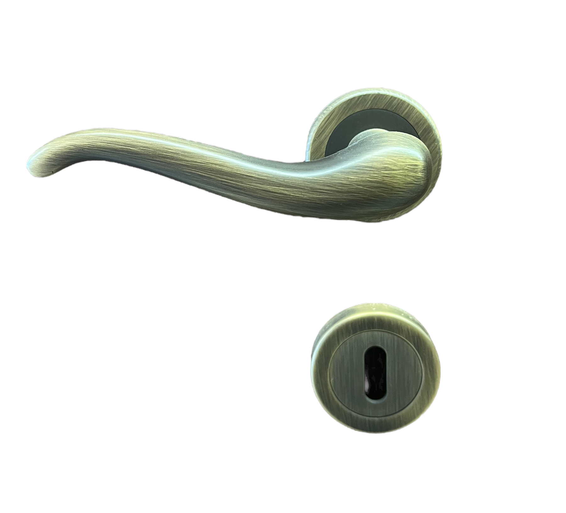 DOOR HANDLE art.: RIMINI BRASS MAT