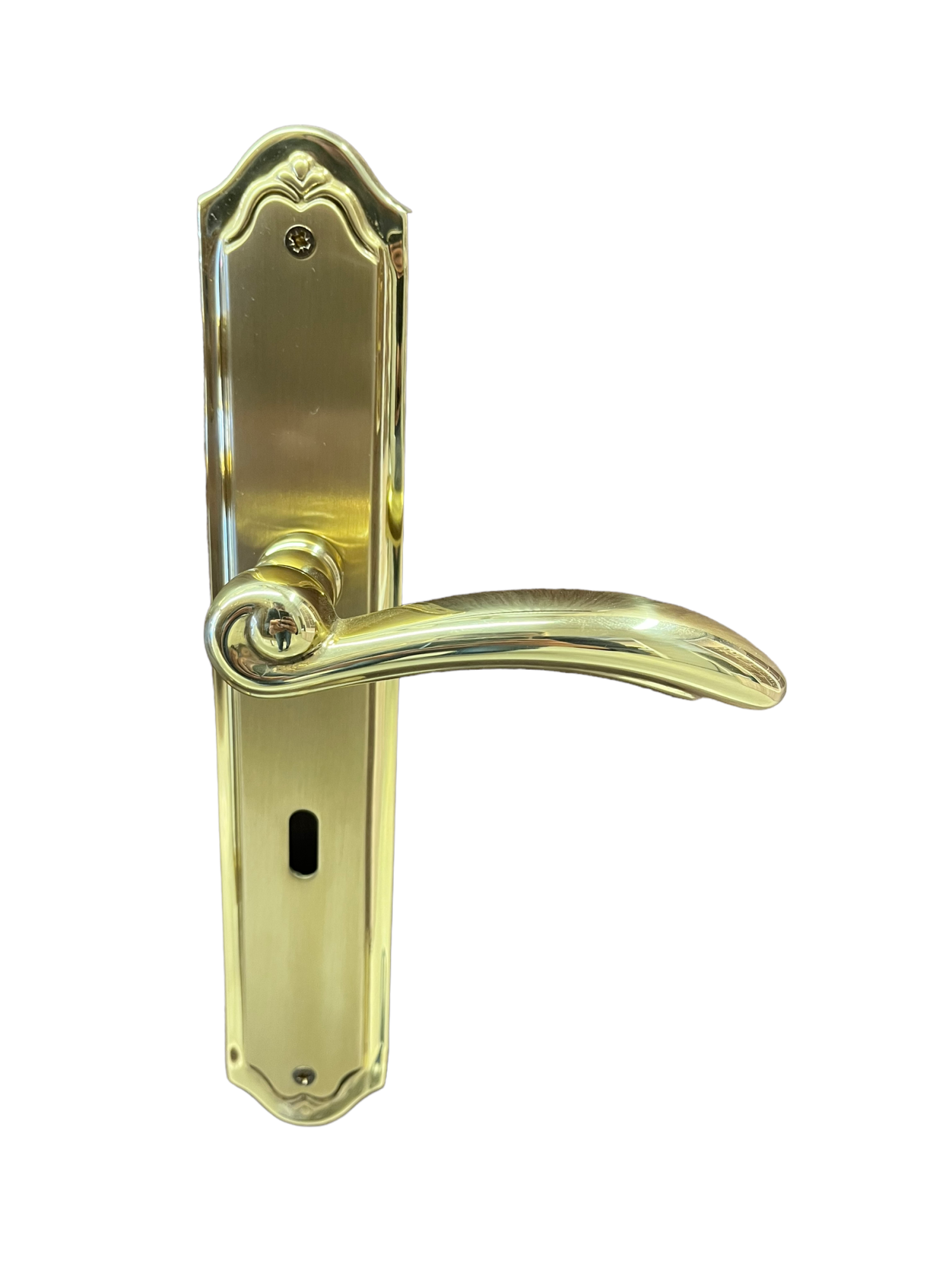 DOOR HANDLE ON PLATE art.: FIRENZE - GOLD