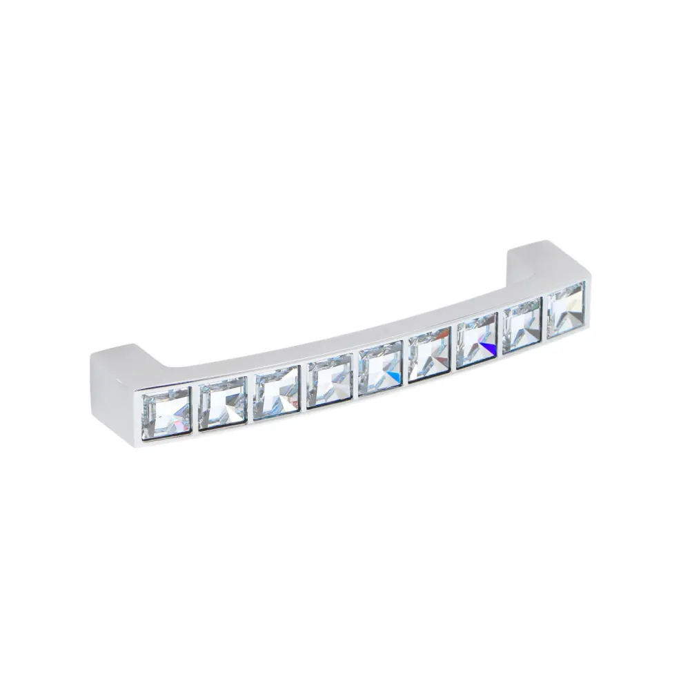 CABINET HANDLE art.:550 96mm CHROME / with Swarovski® crystals clear