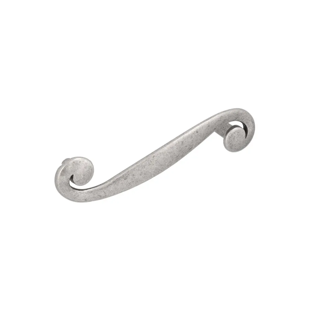 CABINET HANDLE art.:614 96mm ANTIQUE SILVER
