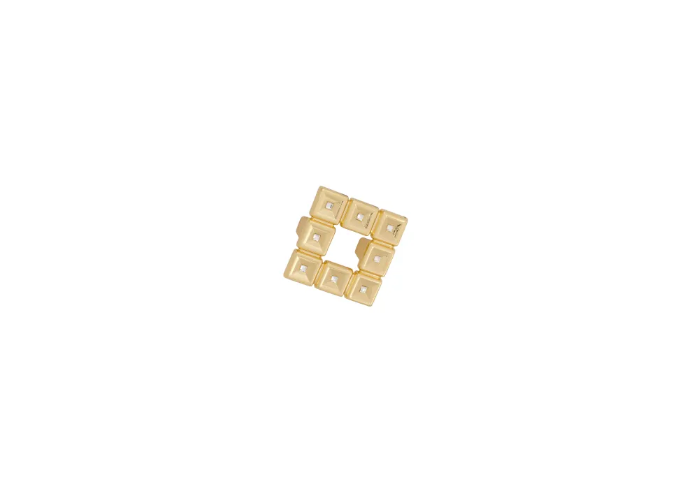CABINET HANDLE art.:693 32mm GOLD with Swarovski® crystals