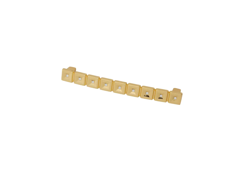 CABINET HANDLE art.:693 128mm GOLD with Swarovski® crystals