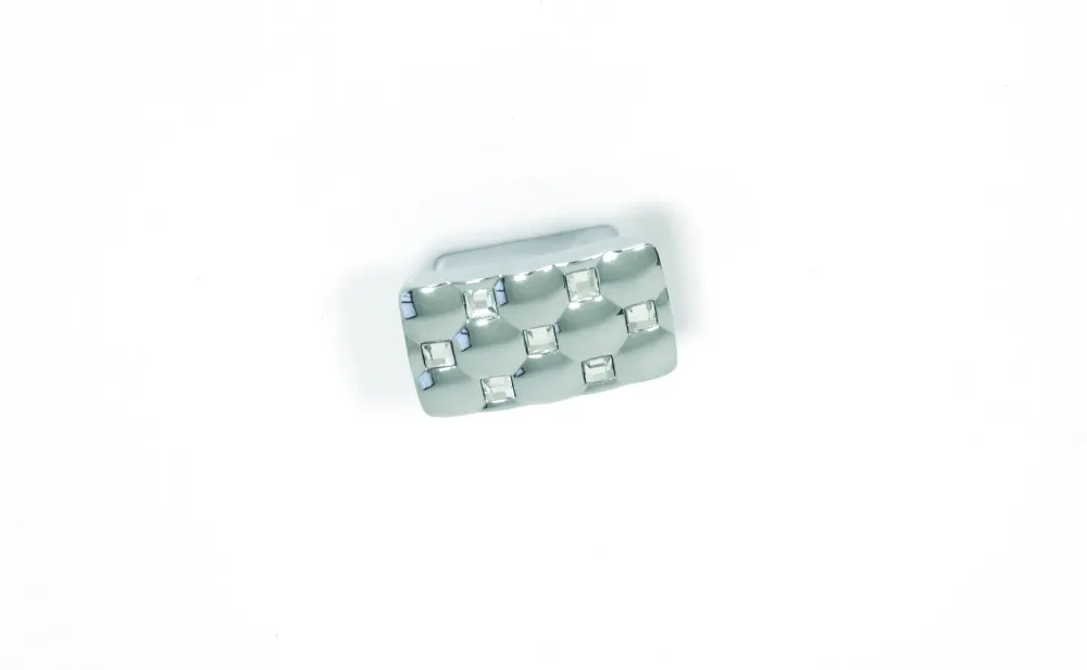 CABINET HANDLE art.: 640 16MM NICKEL MAT with Swarovski® crystals