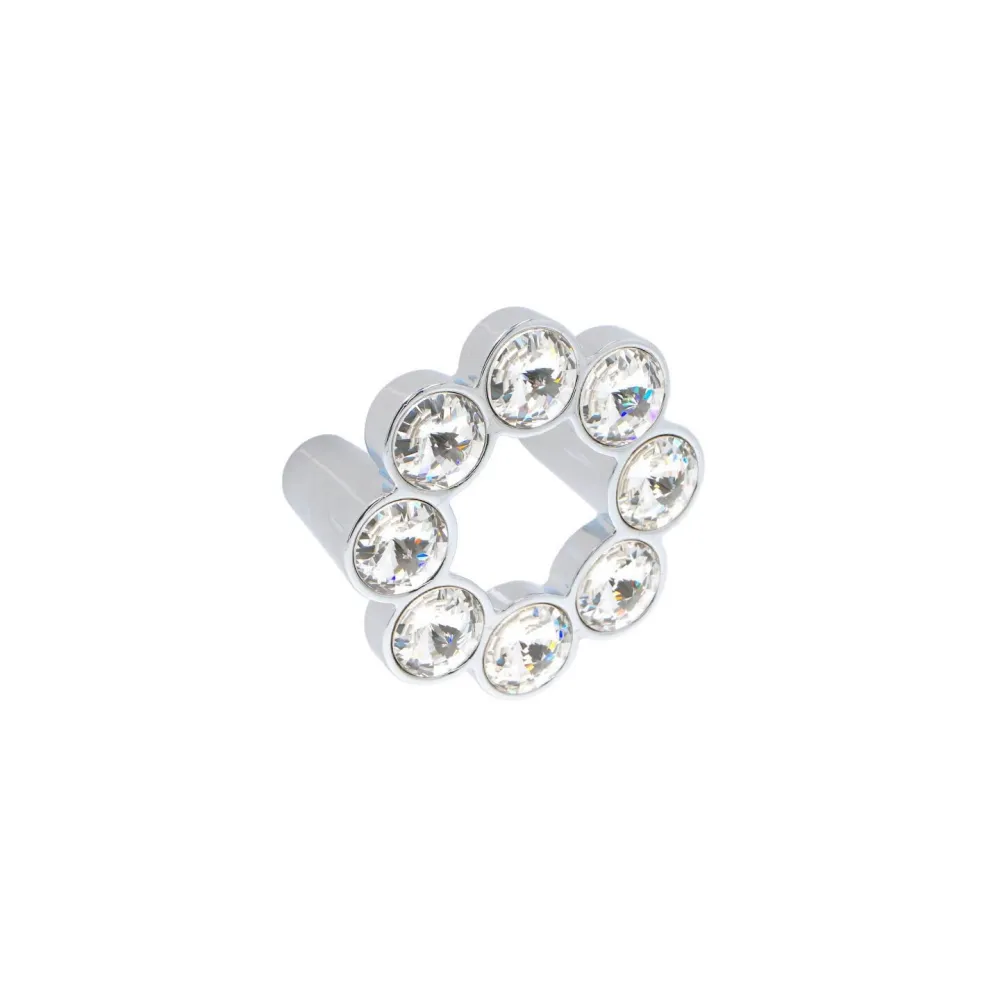 CABINET HANDLE art.: 633.B32.KR02 32mm CHROME with Swarovski® crystals
