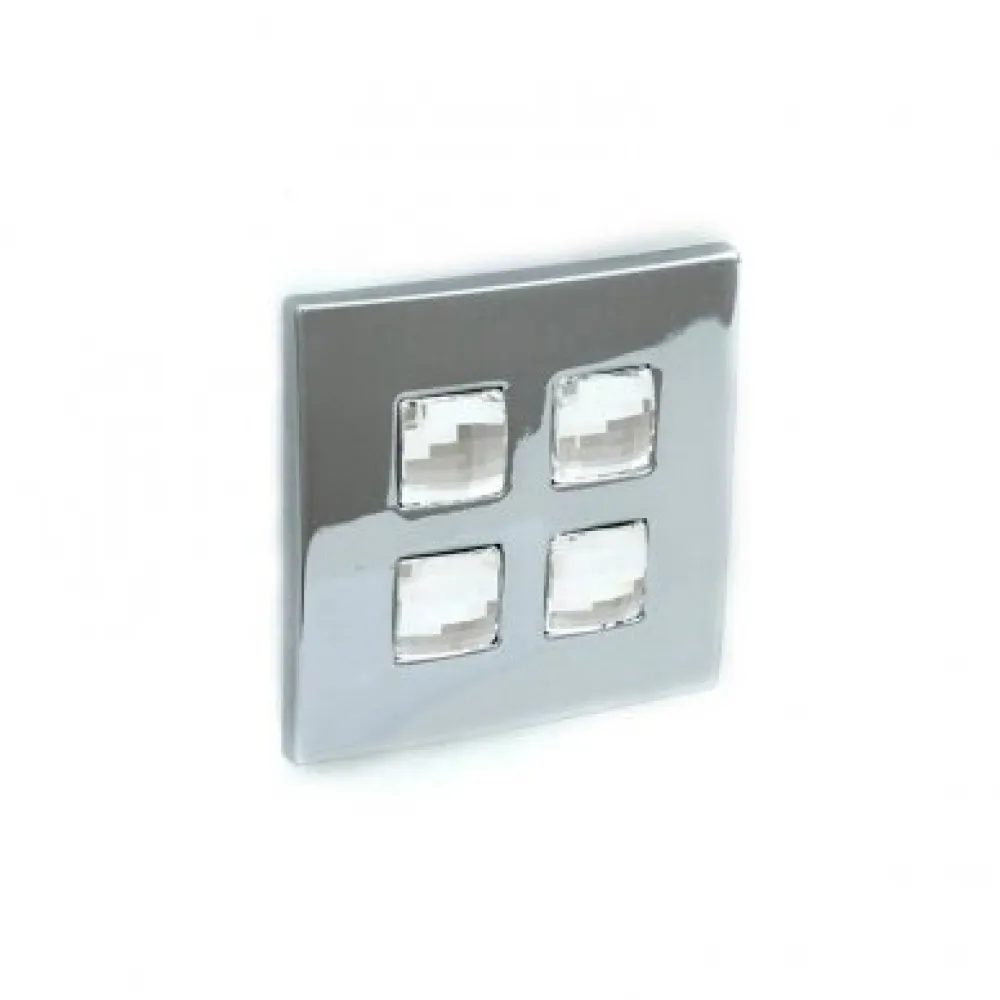 CABINET KNOB art.: 655.000.KR02 CHROME with Swarovski® crystals