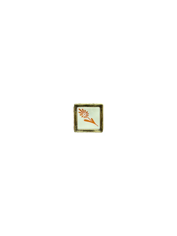 CABINET KNOB art.: 188 BRASS / PORCELAIN